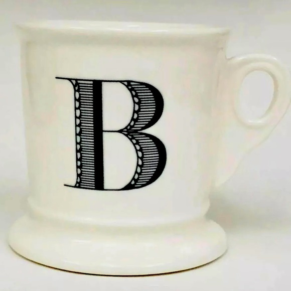 Anthropologie Initial B Shaving Mug Coffee Cup